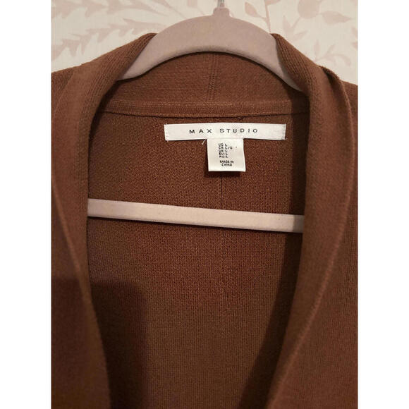 Cozy Max Studio Terracotta Cotton Cardigan - Picture 3 of 7